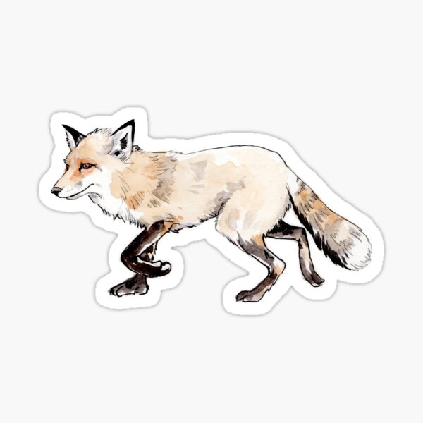 Pan Fox Sticker