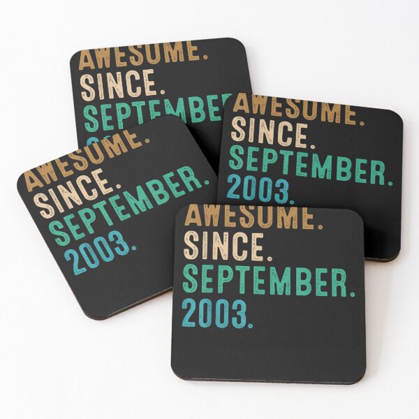 Item preview, 19 Year Old Gift Awesome Since September 2003 19th Birthday  designed and sold by charalphe.