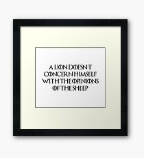 Lannister Framed Print