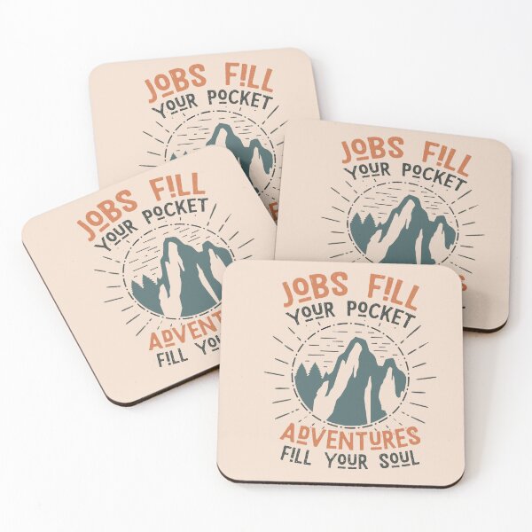 Item preview, Vintage Adventure Jobs Fill Your Pocket Fill Your Soul Art designed and sold by FraukeFreitag.