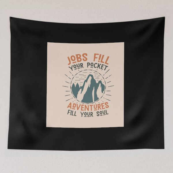 Item preview, Vintage Adventure Jobs Fill Your Pocket Fill Your Soul Art designed and sold by FraukeFreitag.