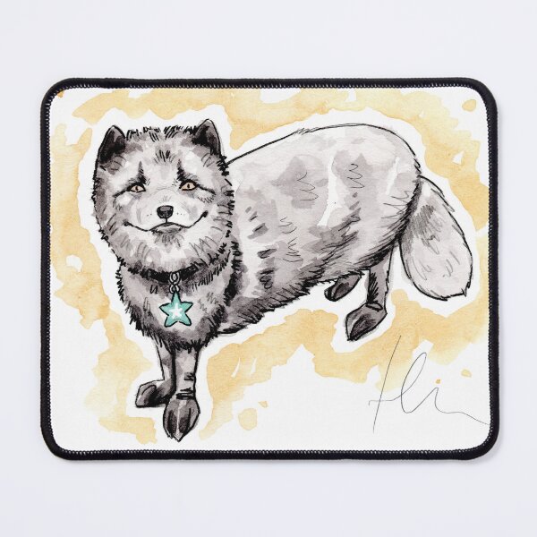 Item preview, Ianto Arctic Fox designed and sold by Heather Malone Illustration.