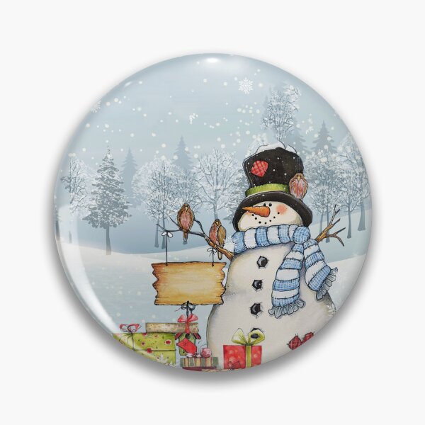 Item preview, Christmas Advice A Snowman Cardinal Birds And Gift designed and sold by FraukeFreitag.