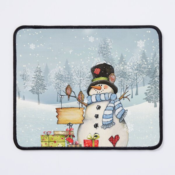 Item preview, Christmas Advice A Snowman Cardinal Birds And Gift designed and sold by FraukeFreitag.