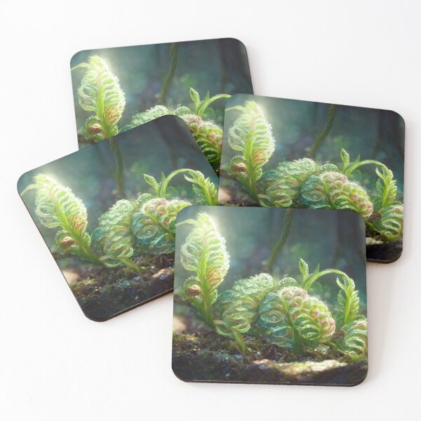 Item preview, Awakening / Ferns Unfurling in the Forest / Digital Painting designed and sold by RadicalWombat.