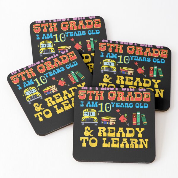 Item preview, First Day 5th Grade 10 Years Old Ready To Learn Fifth Boys  designed and sold by charalphe.