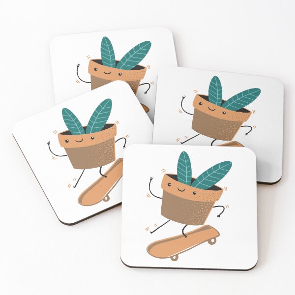 Item preview, Let's go skate boarding! potplant designed and sold by jasmineberry.