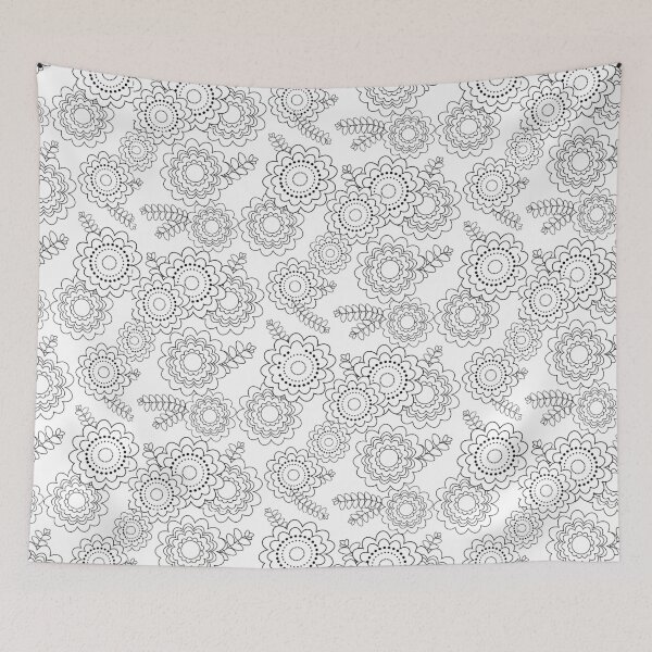 Item preview, Floral pattern outline designed and sold by AnaMOMarques.