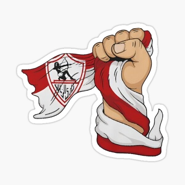 "Zamalek a Zamalek a Zamalek" Sticker for Sale by Jajaer Redbubble