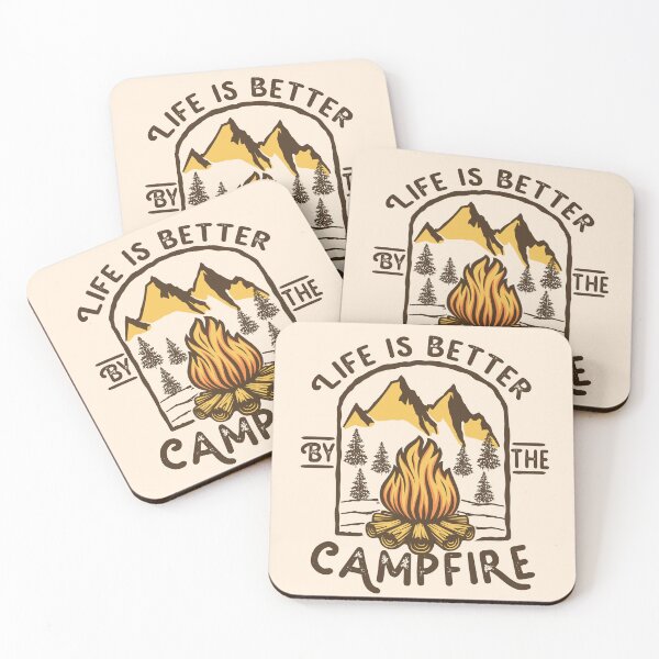 Artikelvorschau, Das Leben ist besser am Lagerfeuer, Camping-Shirt, Lagerfeuer-Shirt, Camping-Crew, Camping-Hoodie entworfen und verkauft von Auntbee63.