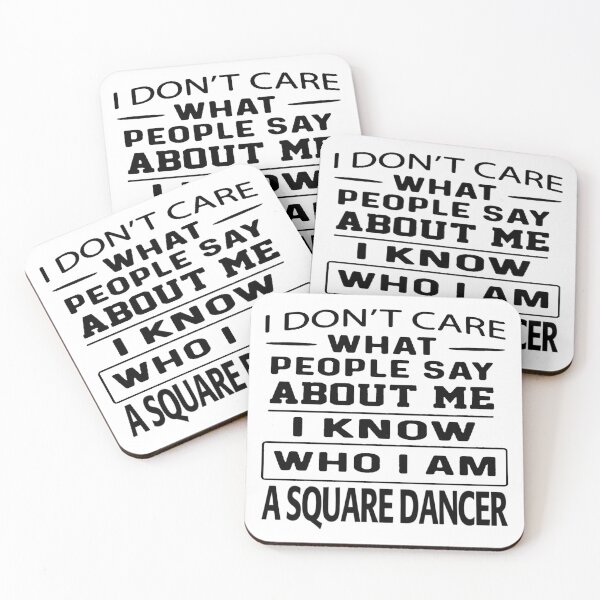 Item preview, I Don't Care BLK designed and sold by Square Dancing Gifts & Merchandise.