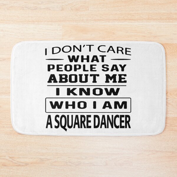Item preview, I Don't Care BLK designed and sold by Square Dancing Gifts & Merchandise.