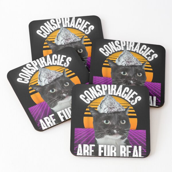 Item preview, Conspiracies Are Fur Real Tinfoil Hat Conspiracy Cat Funny  designed and sold by charalphe.