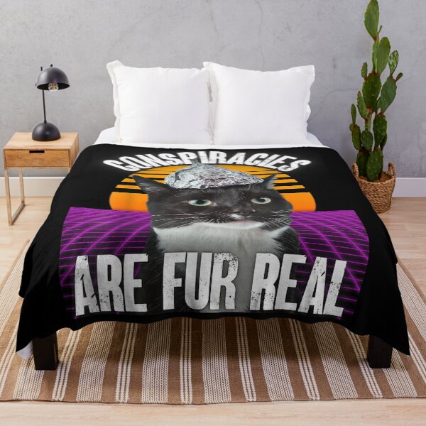 Item preview, Conspiracies Are Fur Real Tinfoil Hat Conspiracy Cat Funny  designed and sold by charalphe.