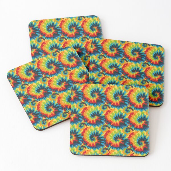 Item preview, Rainbow Tie Dye Hippie Spiral Shape designed and sold by OttilieHess.