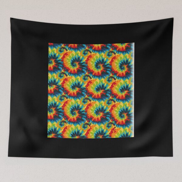 Item preview, Rainbow Tie Dye Hippie Spiral Shape designed and sold by OttilieHess.