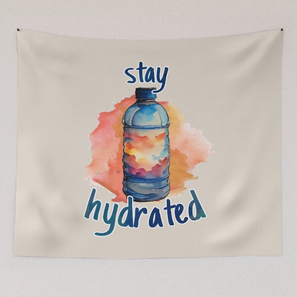 Item preview, Stay hydrated || Watercolor water bottle designed and sold by MadSwellDesigns.