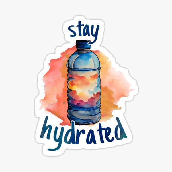 Sky Water Bottle, Drink Water and Stay Hydrated, Healthy, Thirsty