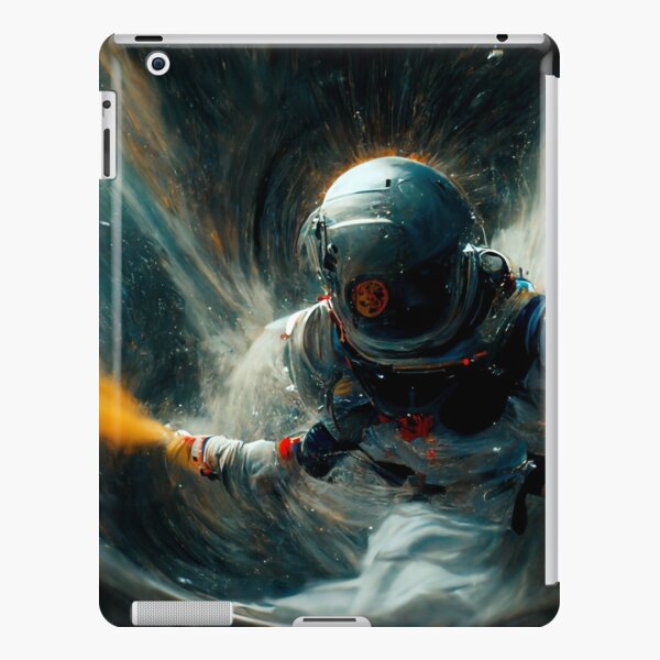 "Astronaut through the vortex Midjourney " iPad Case & Skin for Sale by