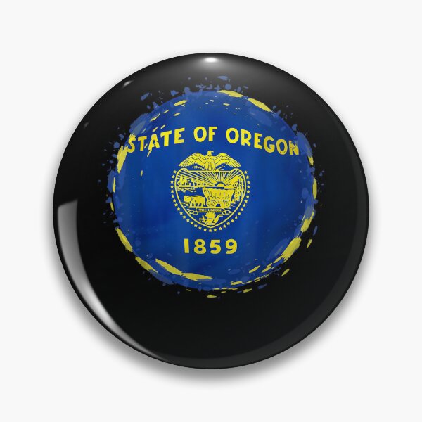 Item preview, State Of Oregon 1859 Paint Blotch State Seal Crest Usa Pride  designed and sold by charalphe.