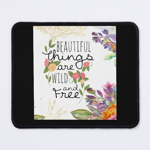 Item preview, Deer And Flower Beautiful Things Are Wild And Free Art designed and sold by ChristophLuckel.