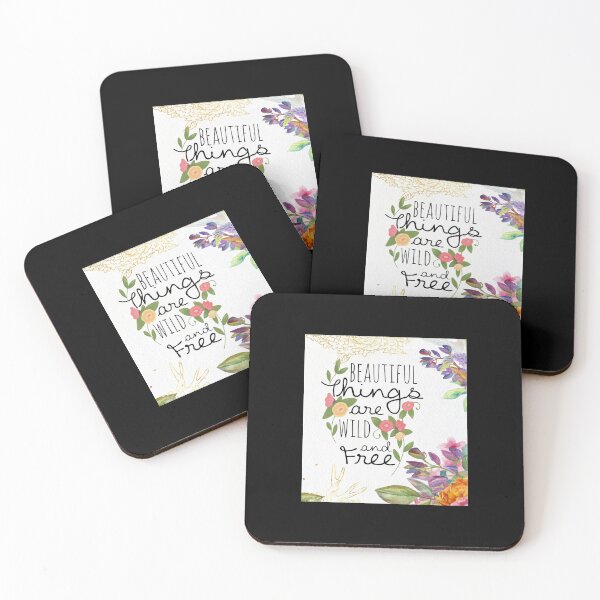 Item preview, Deer And Flower Beautiful Things Are Wild And Free Art designed and sold by ChristophLuckel.
