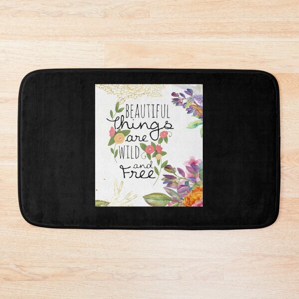 Item preview, Deer And Flower Beautiful Things Are Wild And Free Art designed and sold by ChristophLuckel.