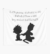 Hobbes Friendly Quotes Wall Tapestry
