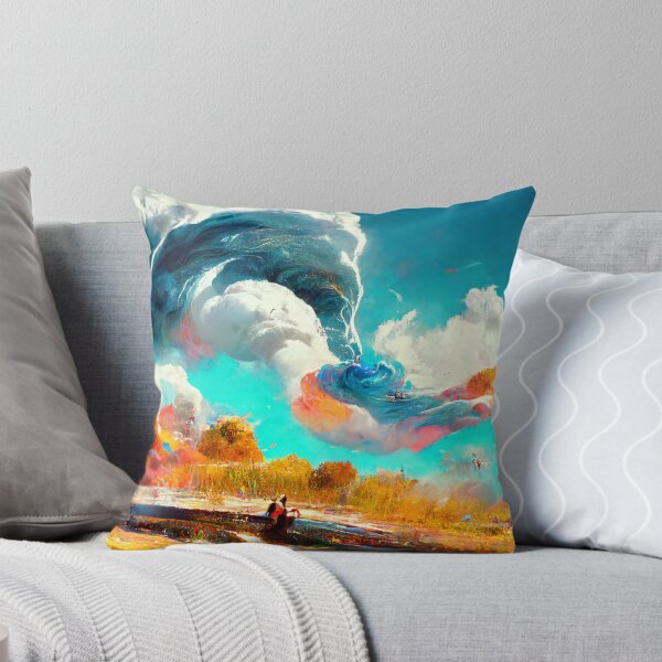 Item preview, Spiral Clouds Landscape Digital Painting designed and sold by RadicalWombat.