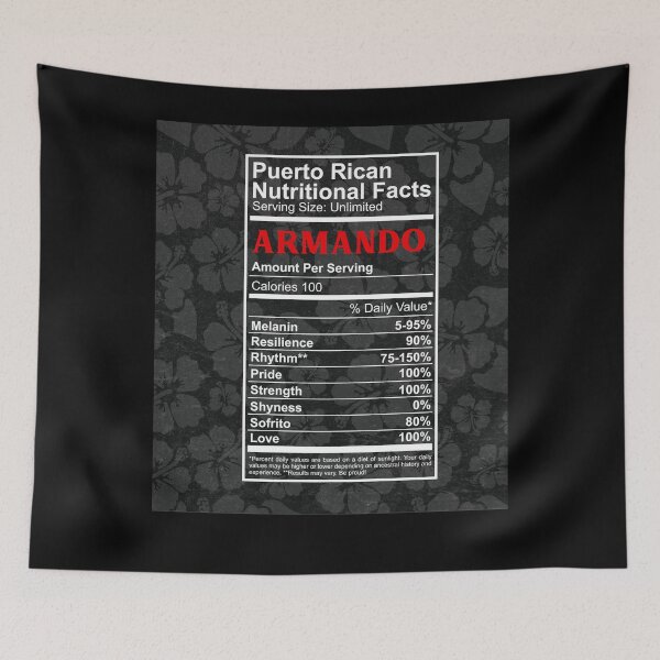 Item preview, Flag Puerto Rican Boricua Nutrition Facts Puerto Rican Fingerprints designed and sold by ChristophLuckel.