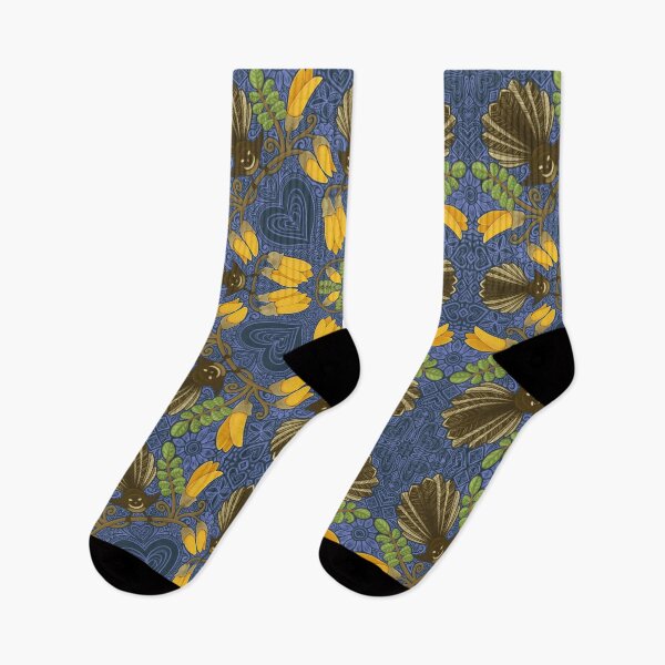Item preview, Fantail & Kowhai - night sky designed and sold by AprilAppleArt.