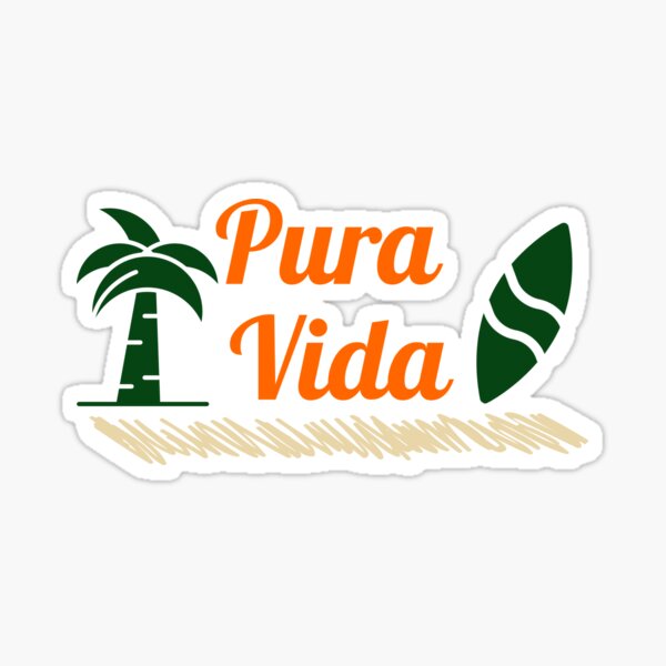Aperçu de l'œuvre Mode de vie de surf Pura Vida créée et vendue par tidalstock.
