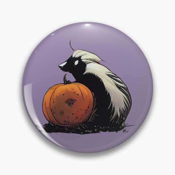 Item preview, Skunk on a pumpkin designed and sold by etherElric.
