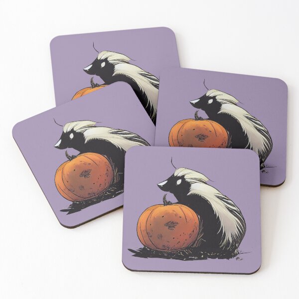 Item preview, Skunk on a pumpkin designed and sold by etherElric.