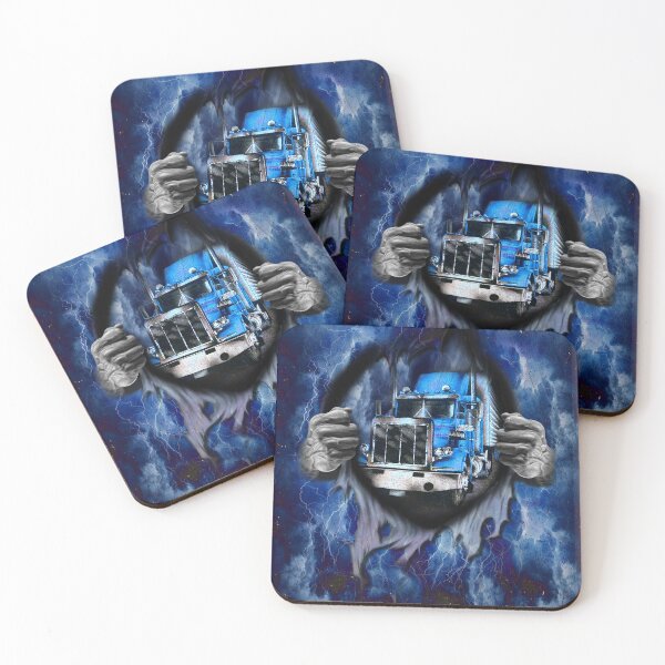 Item preview, Gay Pride Truck Driver Art Blue designed and sold by OttilieHess.