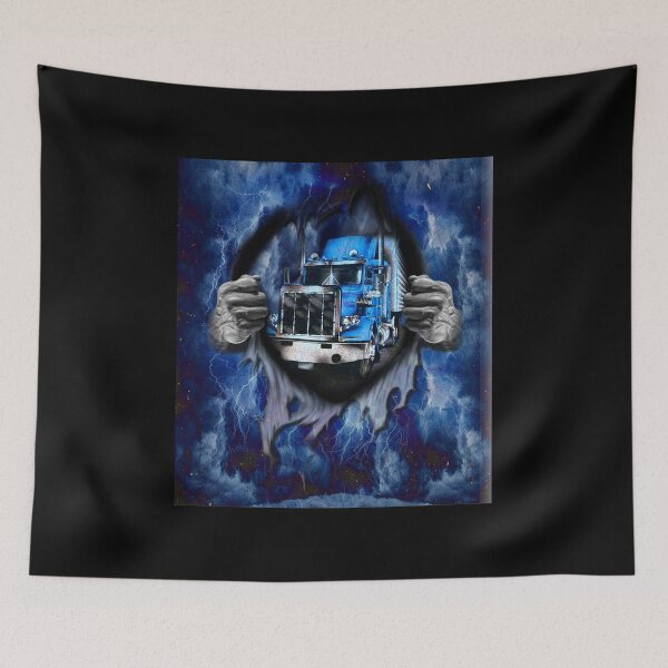 Item preview, Gay Pride Truck Driver Art Blue designed and sold by OttilieHess.