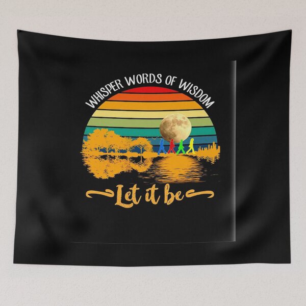 Item preview, Hiking Let It Be Shirt Whisper Words Of Wisdom Guitar And Moon Vintage designed and sold by HansPaul.