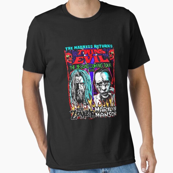 Item preview, Rob Zombie and Marilyn Manson Shirt Twins of Evil Tour 2019 t-Shirt designed and sold by DesireeAnnStone.