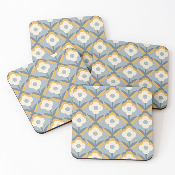 Item preview, Yellow Retro Funky Flowers designed and sold by Carolina Diaz.