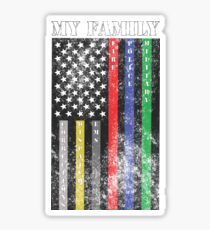 My Family, Support Services Flag Sticker