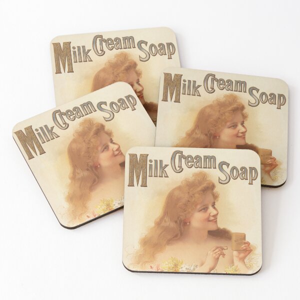 Item preview, Milk Cream Soap Savon De Toilette Vintage France Advertisement Poster by Hugo D' Alesi designed and sold by retroposters.