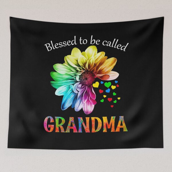 Item preview, Blessed to be called grandma funny colorful flowers ideas designed and sold by elizabethdawnn.