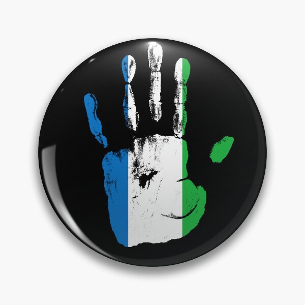 Item preview, Hand Sierra Leone Flag Palm designed and sold by rafaeltto.