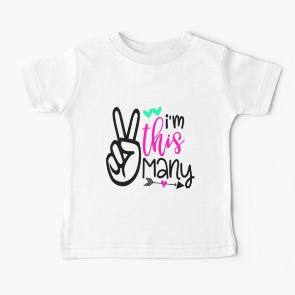 I'm This Many Second Birthday Baby T-Shirt