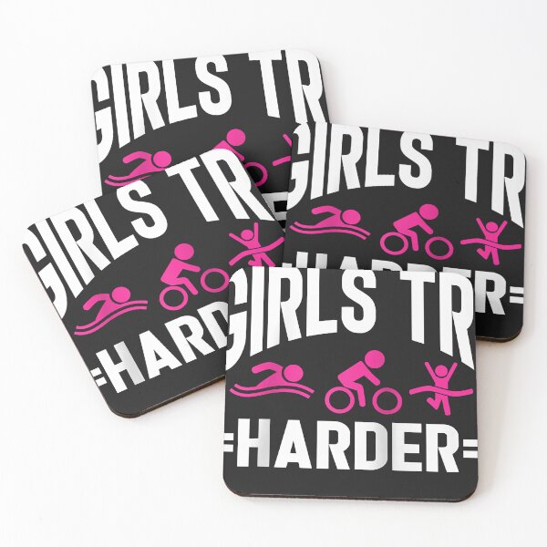 Artikelvorschau, Frauen Tri Triatlon Triathlet Triathlon Mädchen Tri Harder entworfen und verkauft von JEANEVERETTFIER.