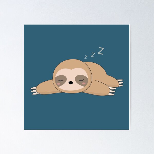 Item preview, Cute Kawaii Lazy Sloth  designed and sold by happinessinatee.