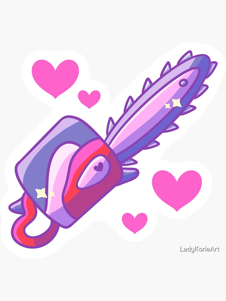 "Magical Girl Chainsaw" Sticker for Sale by LadyKorieArt Redbubble