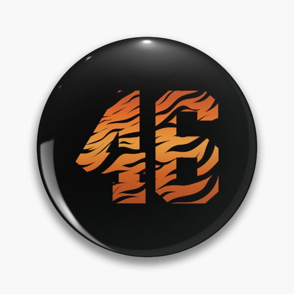 Item preview, Tiger Pattern Number 46 Sticker designed and sold by megandebbiesc.