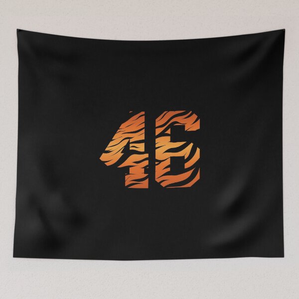 Item preview, Tiger Pattern Number 46 Sticker designed and sold by megandebbiesc.