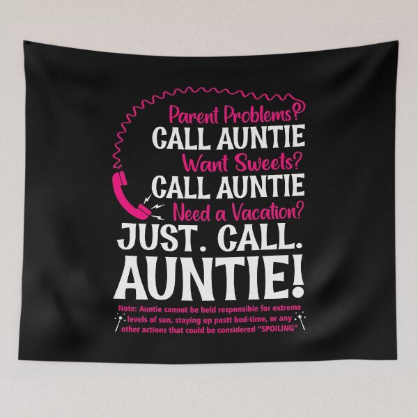 Item preview, Parent problems call auntie awesome funny cute retro designed and sold by elizabethdawnn.